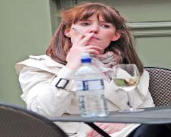 Amy Nuttall smoking